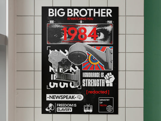 Big Brother Is Watching You – 1984 Poster